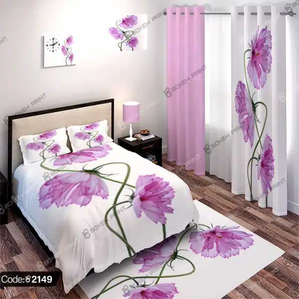 ست اتاق خواب گل سه بعدی کد 2149
