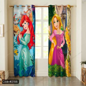 پرده چاپی دخترانه کد 2156