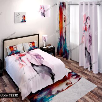 ست اتاق خواب نقاشی زن کد 2212