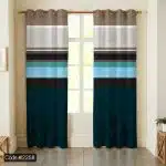 پرده چاپی رنگی ساده کد 2258