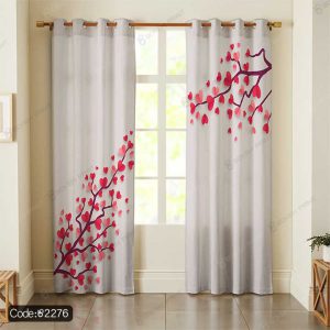 پرده چاپی شاخه قلب کد 2276