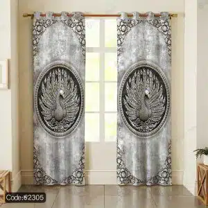 پرده چاپی سنتی طاووس کد 2305