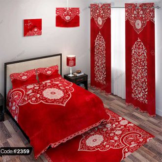 ست اتاق خواب سنتی قرمز کد 2359