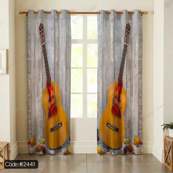 پرده چاپی گیتار کد 2441