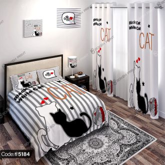ست اتاق خواب عاشقانه گربه کد 5184