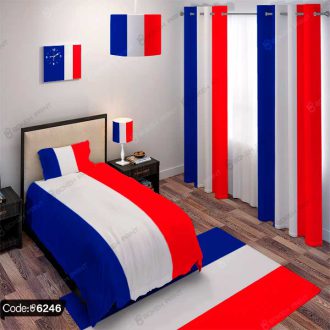 ست اتاق خواب پرچم فرانسه کد 6246