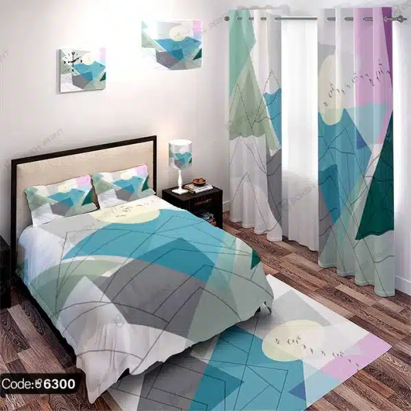 ست اتاق خواب طرح هندسی کد 6300