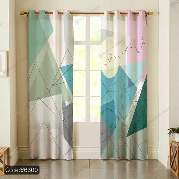 پرده طرح هندسی کد 6300