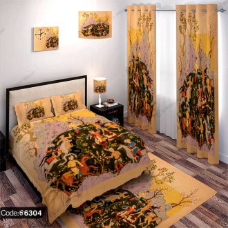 ست اتاق خواب نقاشی مینیاتوری کد 6304