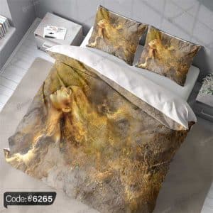 روتختی طرح چهره و تایپوگرافی کد 6265، طراحی هنری و مدرن برای دکوراسیون اتاق خواب