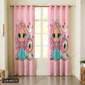 پرده پرنسس و یونیکورن کد 6279 با طراحی جادویی و رنگ‌های دلنشین، اتاق خواب شما را به یک دنیای رویایی و افسانه‌ای تبدیل می‌کند.