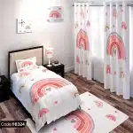 ست اتاق خواب رنگین کمان با طراحی شاد و جذاب برای دکوراسیون اتاق‌های کودکانه.