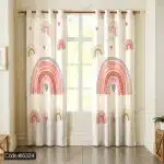 پرده رنگین کمان با طراحی شاد و رنگارنگ برای اتاق‌های کودکانه.