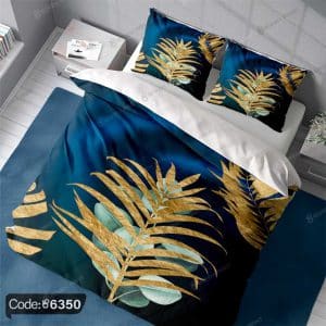 روتختی طرح برگ طلایی با طراحی شیک و جذاب، ایده‌آلی برای زیباسازی اتاق خواب شما.