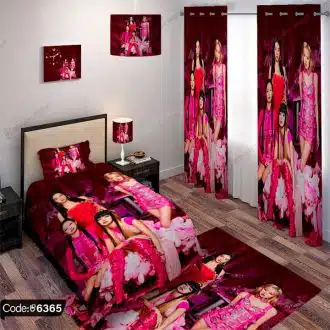 ست اتاق خواب بلک پینک کد 6365 – دکوراسیونی مدرن و خاص برای طرفداران بلک پینک