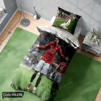 روتختی رونالدو کد 6376 – روتختی فوتبالی با طراحی رونالدو برای اتاق خواب شما