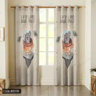 خرید و قیمت پرده پانچ خرس فضانورد کد 6119