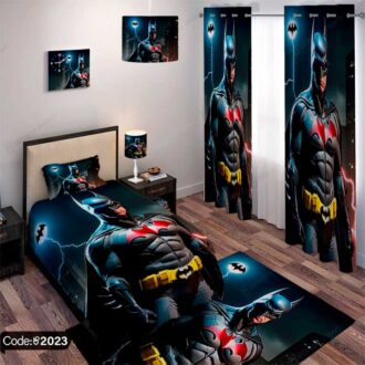 ست اتاق خواب اکسسوری طرح بتمن | Batman کد 2023 برای تکمیل دکوراسیون طرفداران ابرقهرمان‌ها.