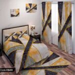 ست اتاق خواب اکسسوری طرح هندسی سه بعدی کد 6411، دکوراسیون مدرن و سه‌بعدی برای اتاق خواب