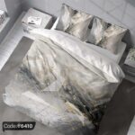 روتختی طرح هندسی سه بعدی کد 6410، دکوراسیون مدرن و جذاب برای اتاق خواب