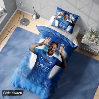 روتختی طرح نیمار کد 6420، روتختی ورزشی با طراحی جذاب و الهام‌گرفته از فوتبالیست مشهور نیمار که به اتاق شما هیجان و انرژی می‌بخشد.