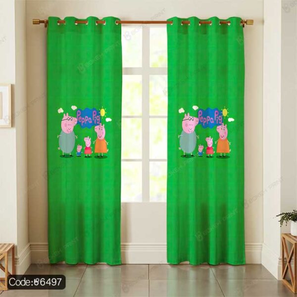 پرده پپا پیگ Peppa Pig کد 6497 – دکوراسیونی رنگارنگ و جذاب برای اتاق کودک پرده طرح پپا پیگ Peppa Pig کد 6497، انتخابی شاد و فانتزی برای تزیین اتاق کودک و فضای بازی.
