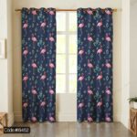 پرده طرح فلامینگو کد 6452 با طراحی زیبا و مدرن