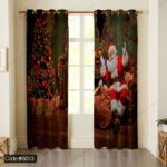 پرده بابانوئل Santa Claus برای دکوراسیون کریسمس