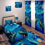 ست اتاق خواب اکسسوری نقاشی ونگوک شب‌های پرستاره، دکوراسیون هنری و لوکس برای اتاق شما