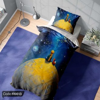 "روتختی طرح انیمیشن شاهزده کوچولو کد 6613 با طراحی فانتزی و شخصیت‌های محبوب، مناسب برای دکور اتاق خواب کودک یا نوجوان"