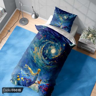 روتختی طرح ونگوک شازده کوچولو کد 6616 مناسب اتاق کودک و دکوراسیون فانتزی