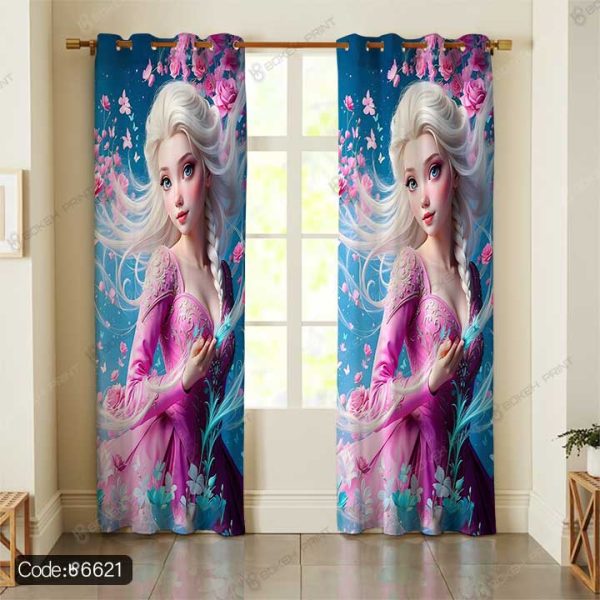 خرید آنلاین پرده طرح فروزن (Frozen) کد 6621 پرده طرح فروزن (Frozen) کد 6621 مناسب اتاق کودک با طراحی شخصیتهای محبوب انیمیشن فروزن