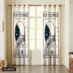 پرده طرح فضانورد کد 6701 با طراحی مدرن و الهام‌گرفته از دنیای فضا و کهکشان