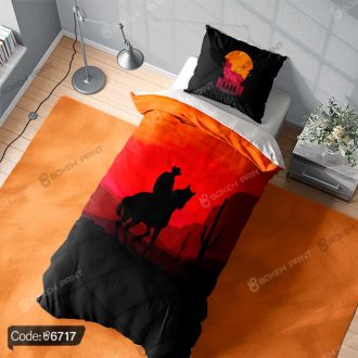 "روتختی گیمینگ طرح بازی Red Dead Redemption کد 6717، با طراحی سینمایی و فضای وسترن برای اتاق گیمرها."