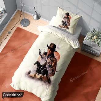 "روتختی طرح گیم Red Dead Redemption کد 6727 با طراحی و گرافیک سینمایی از دنیای بازی.