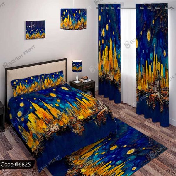 خرید آنلاین روتختی طرح نقاشی ونگوک کد 6825