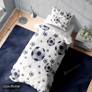 روتختی طرح توپ‌های فوتبال کد 6808 با طراحی مدرن و رنگ‌های زنده و ورزشی