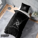 روتختی طرح متالیکا کد 6809 با پس‌زمینه سیاه، تیغه فلزی پرتابی و لوگوی METALLICA