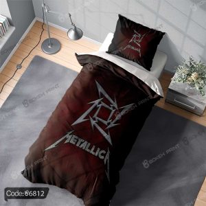 روتختی طرح متالیکا کد 6812 با پس‌زمینه سیاه، تیغه فلزی پرتابی و لوگوی METALLICA