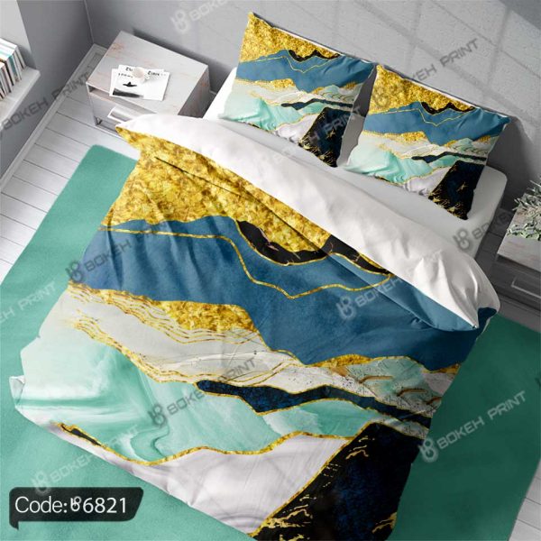 روتختی سه‌بعدی طرح ماربل کد 6821 با طراحی سنگ مرمر سه‌بعدی و رنگ‌های طبیعی